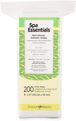 SPA ESSENTIAL ESTHETIC 4PLY WIPES 4"X4" 200/PK